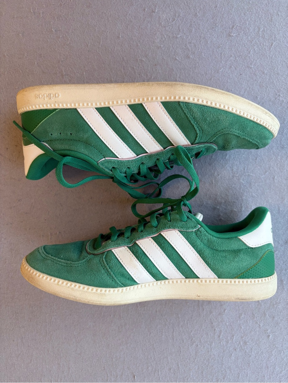 Adidas Breaknet Sleek Green White Women's Size 8 (fits like 8.5) - Picture 4 of 7